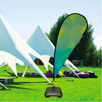 BANDIERA GOCCIA CON BASE